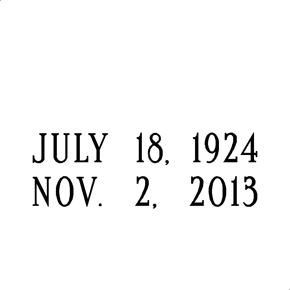 Birth & Death Date On-Site Engraving Service (Up to 2" Letter Size)