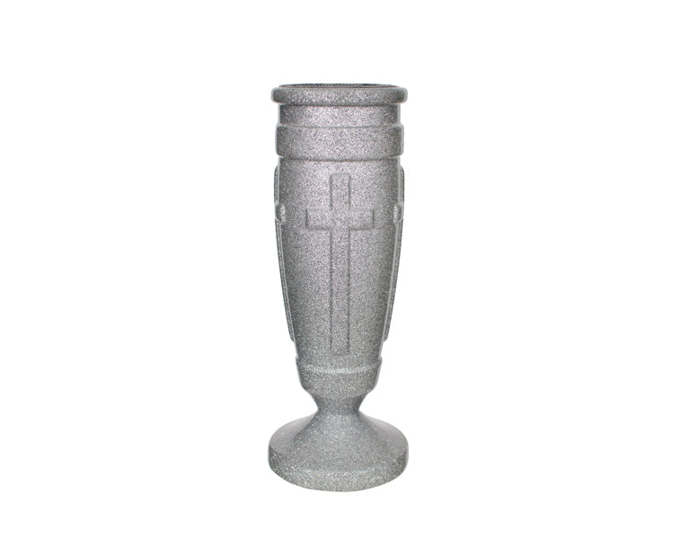 3 7/8" x 10" Regal Cross Flower Vase