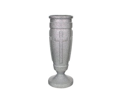 3 7/8" x 10" Regal Cross Flower Vase