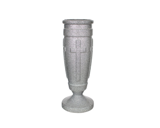 3 7/8" x 10" Regal Cross Flower Vase