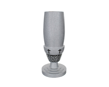 4 7/8" x 11 1/4" Crown Flower Vase