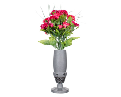 4 7/8" x 11 1/4" Crown Flower Vase